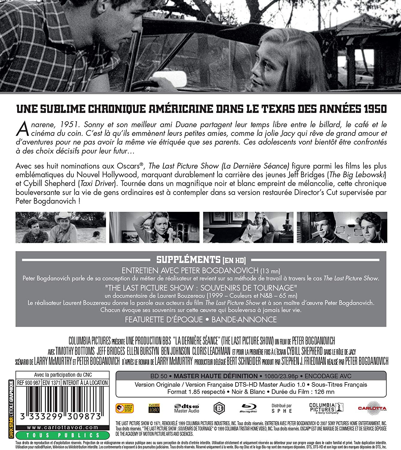 The Last Picture Show Blu-ray (Amaray) – Image 2