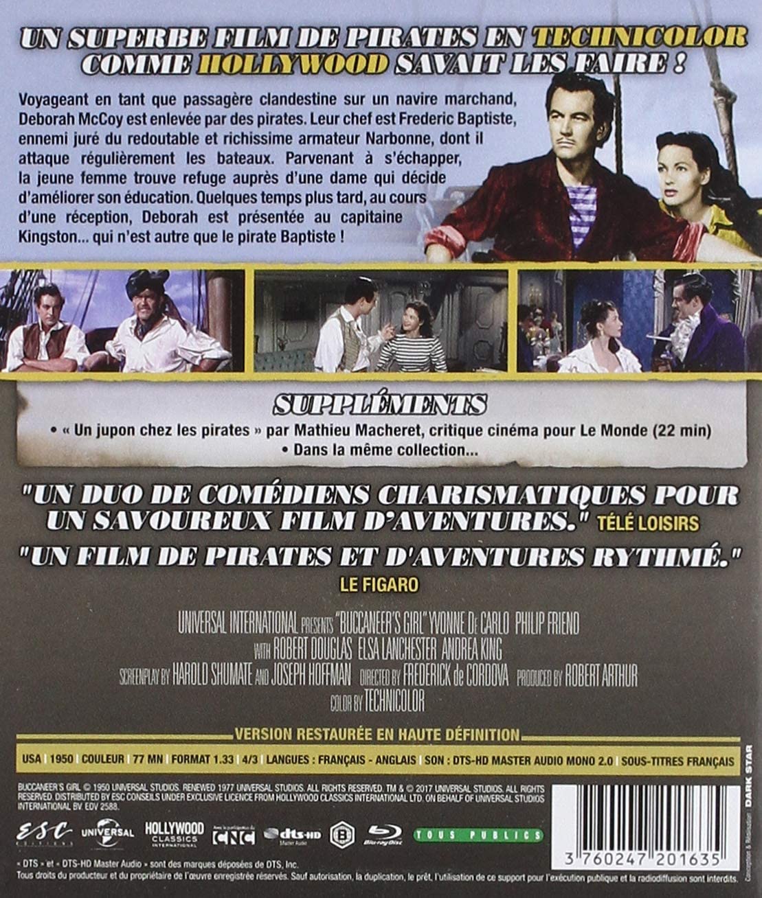 La Fille des Boucaniers Blu-ray (Amaray) – Image 2