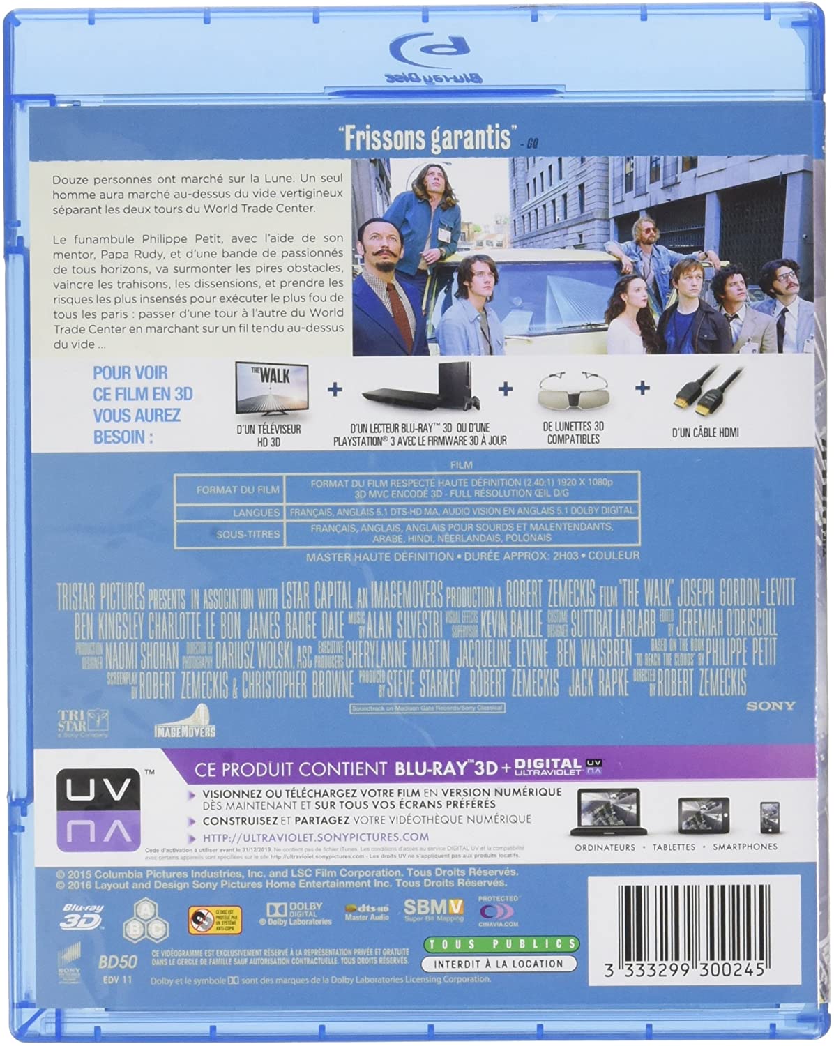 The walk 3D Blu-ray (Amaray) – Image 2