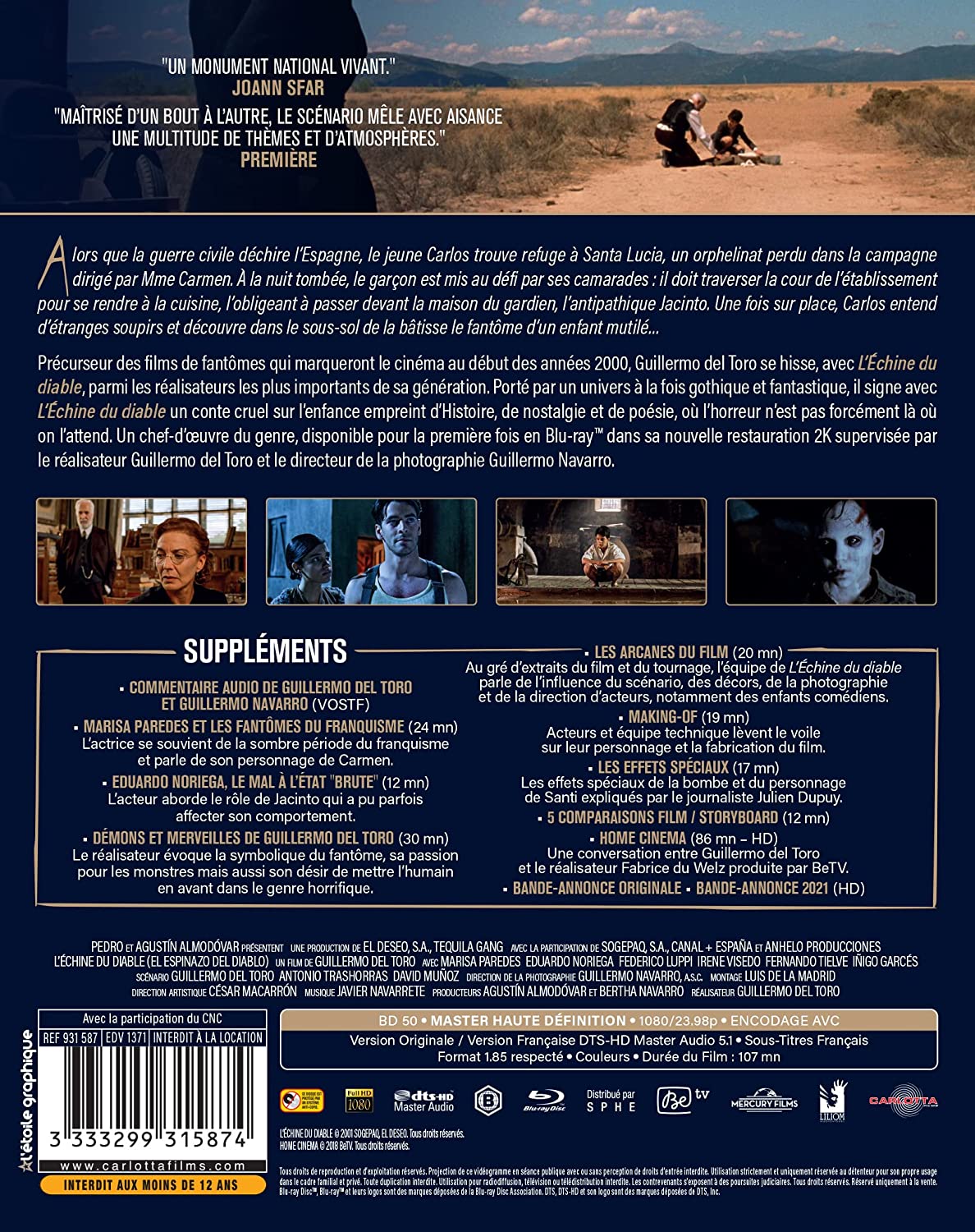 L'Echine du Diable Blu-ray (Amaray) – Image 2