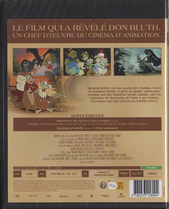 Brisby et le secret de NIMH Blu-ray (Amaray) – Image 2